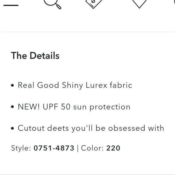 Aerie Sparkle Gold Halter Cutout Swimsuit - Picture 9 of 12